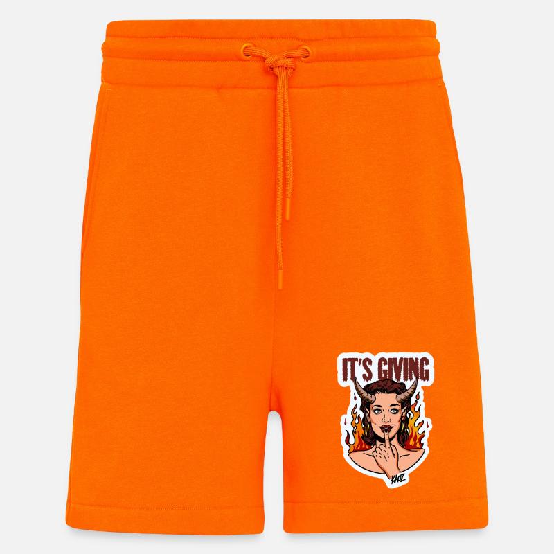 Devilish Diva Flame - Shorts - made by SPREAD - SUNSET ORANGE