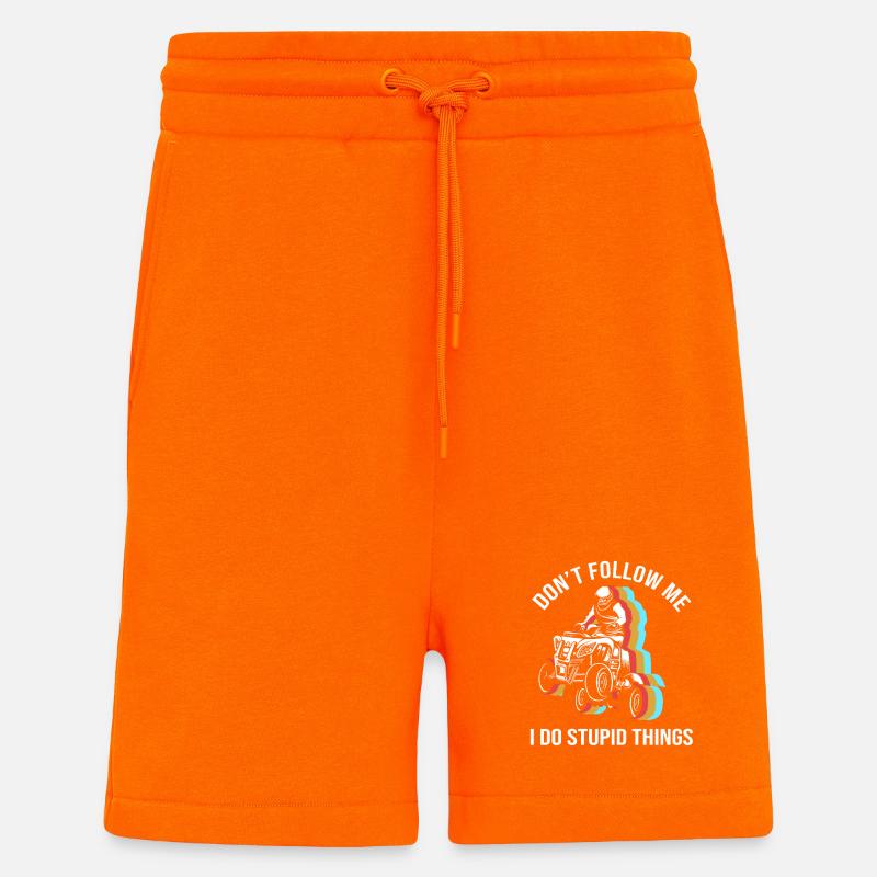 quad - Short bio décontracté fabriqué en UE - SUNSET ORANGE