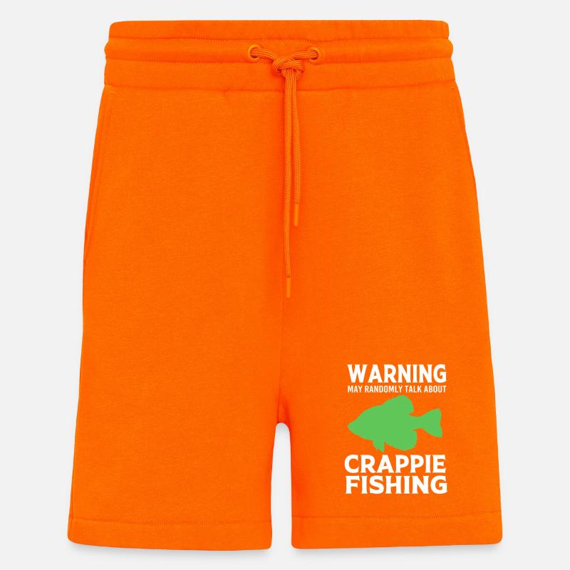 Sonnenbarsch Crappie Fisch Barsch - Shorts - made by SPREAD - SUNSET ORANGE