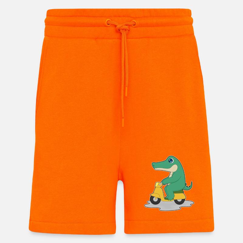 Krokodil Motorroller - Shorts - made by SPREAD - SUNSET ORANGE