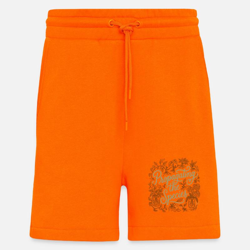 Propagation de l’espèce Maman de grossesse - Short bio décontracté fabriqué en UE - SUNSET ORANGE