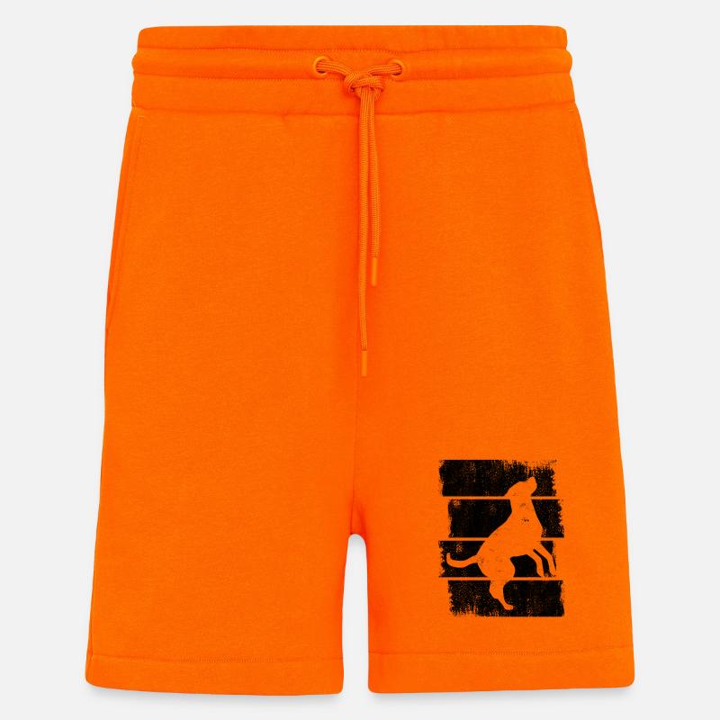 Chien - Short bio décontracté fabriqué en UE - SUNSET ORANGE