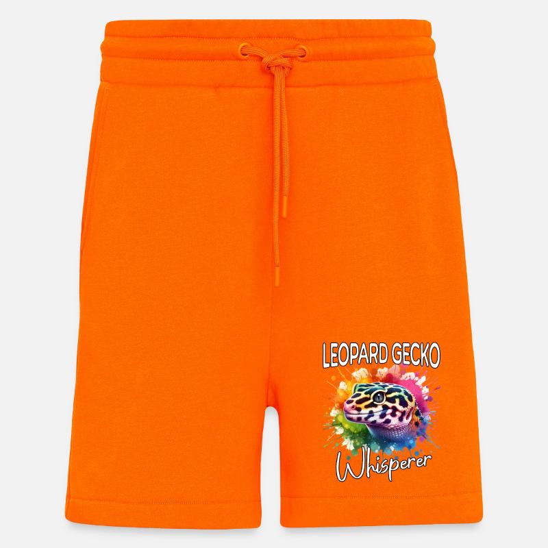 Leopardgecko Flüsterer - Shorts - made by SPREAD - SUNSET ORANGE