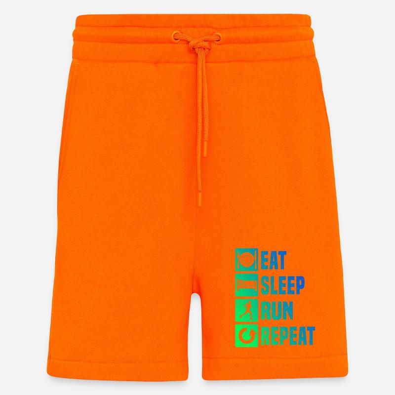 Geschenkidee für einen Running mit Running - Shorts - made by SPREAD - SUNSET ORANGE