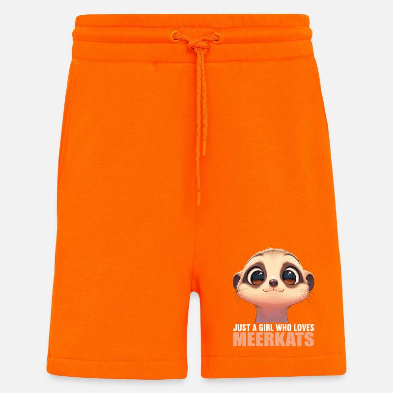 Meerkat Erdmännchen - Shorts - made by SPREAD - SUNSET ORANGE