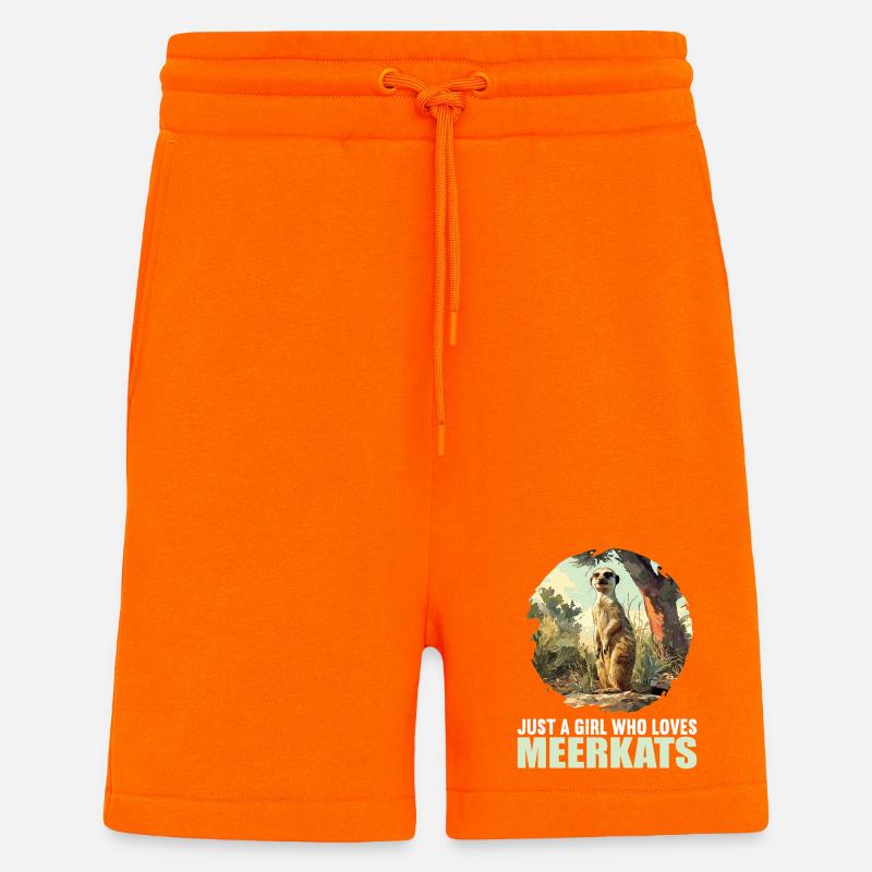 Meerkat Erdmännchen - Shorts - made by SPREAD - SUNSET ORANGE