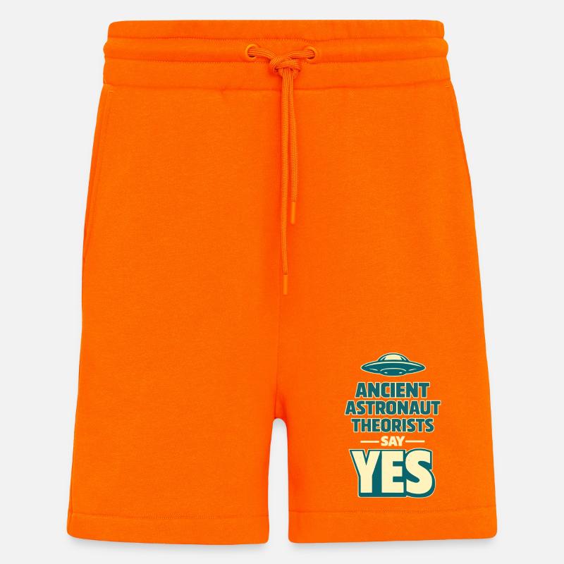 Uralter Astronaut Ja - Shorts - made by SPREAD - SUNSET ORANGE