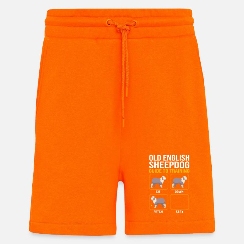 Englischer Schäferhund - Shorts - made by SPREAD - SUNSET ORANGE