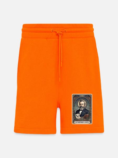 Rutherford B. Hayes Tarot Card - Shorts - made by SPREAD - SUNSET ORANGE