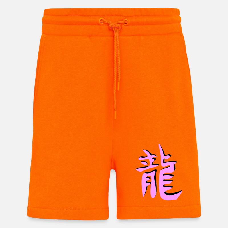 Drachen chinesisches Tierkreiszeichen - Shorts - made by SPREAD - SUNSET ORANGE
