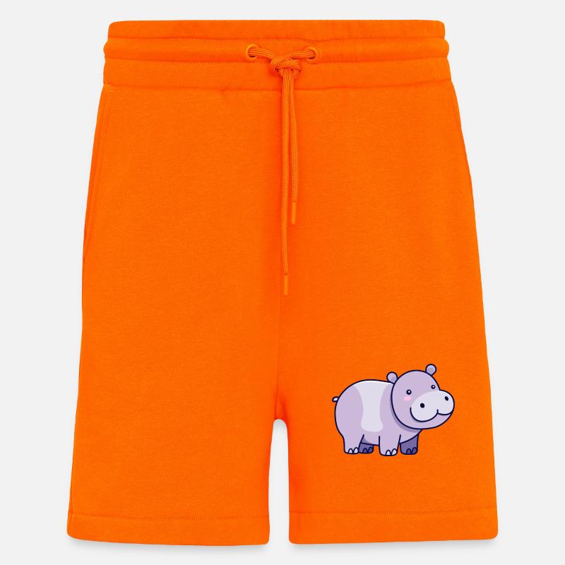 Nilpferd - Shorts - made by SPREAD - SUNSET ORANGE