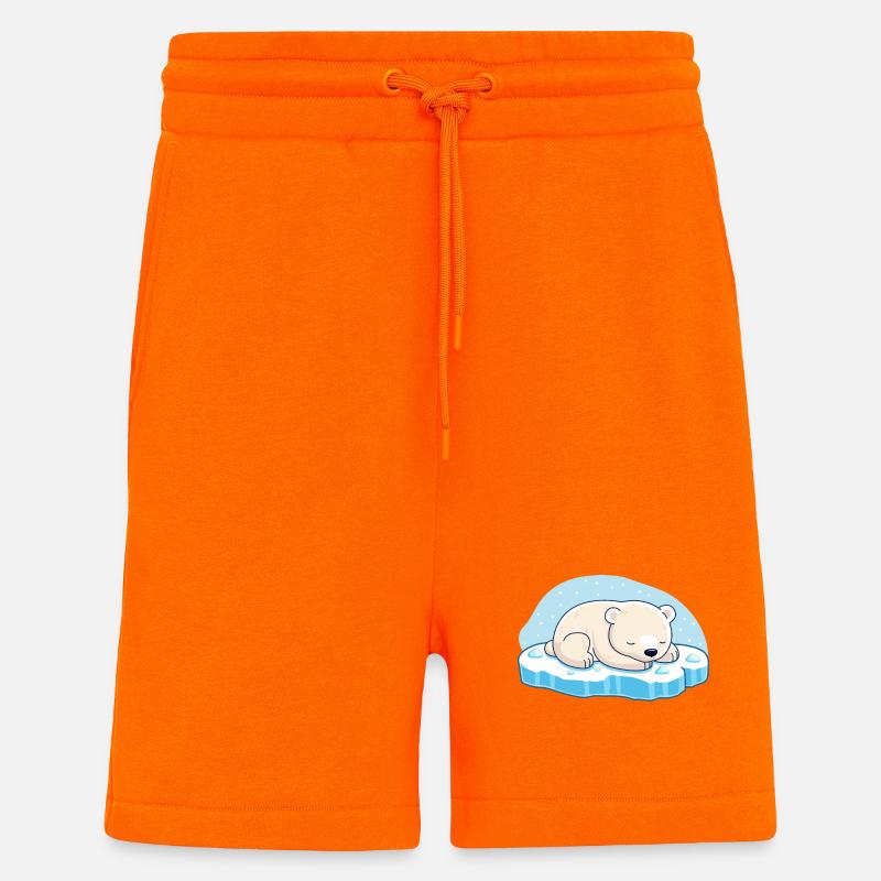 Schlafender Eisbär - Shorts - made by SPREAD - SUNSET ORANGE
