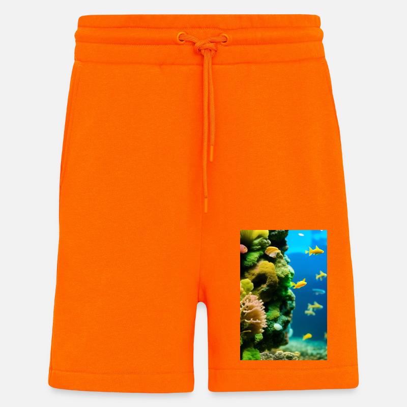 Fische, Aquarium - Shorts - made by SPREAD - SUNSET ORANGE