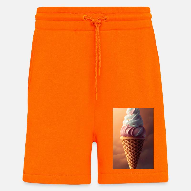 Glace - Short bio décontracté fabriqué en UE - SUNSET ORANGE
