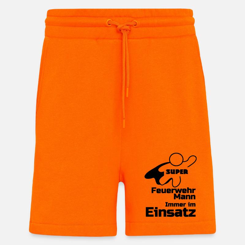 Super Feuerwehrmann Geschenk - Shorts - made by SPREAD - SUNSET ORANGE