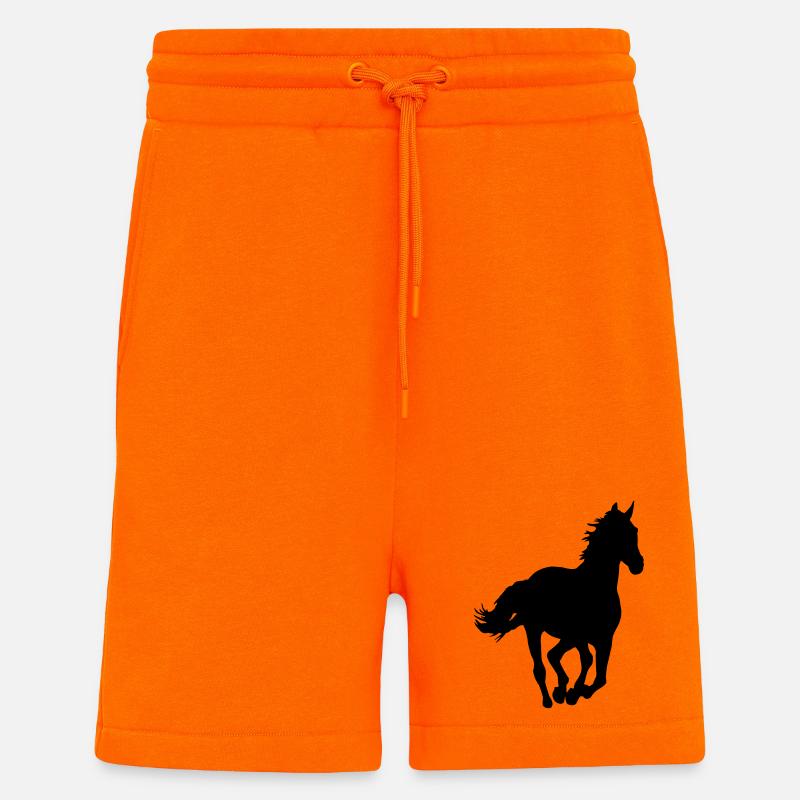 Ein Pferd. - Shorts - made by SPREAD - SUNSET ORANGE