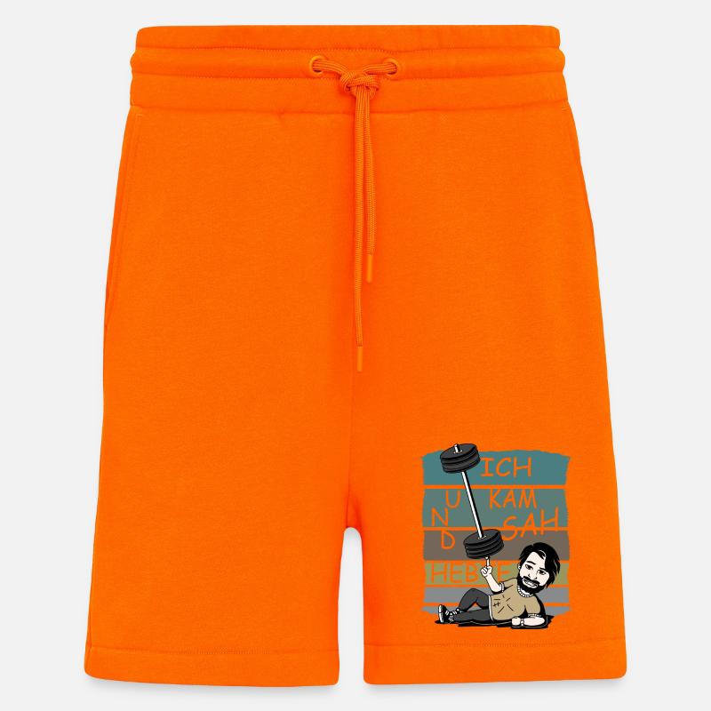 Ich kam sah und Hebte - Shorts - made by SPREAD - SUNSET ORANGE