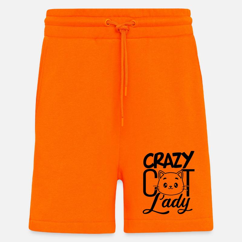 Katzenverrücktes Mädchen - Shorts - made by SPREAD - SUNSET ORANGE