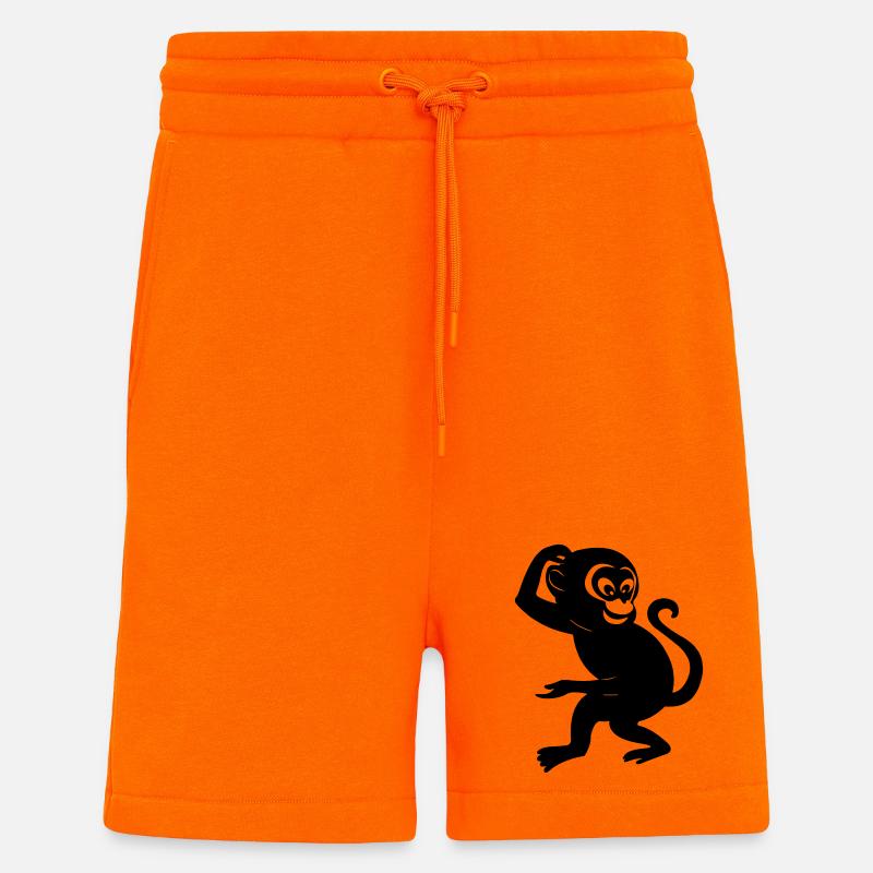 Affenschattenfigur - Shorts - made by SPREAD - SUNSET ORANGE