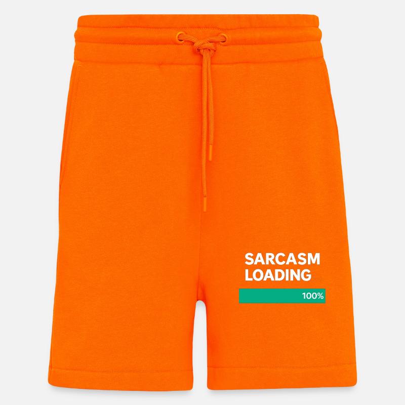 Sarcasm Loading Indication - Shorts - made by SPREAD - SUNSET ORANGE
