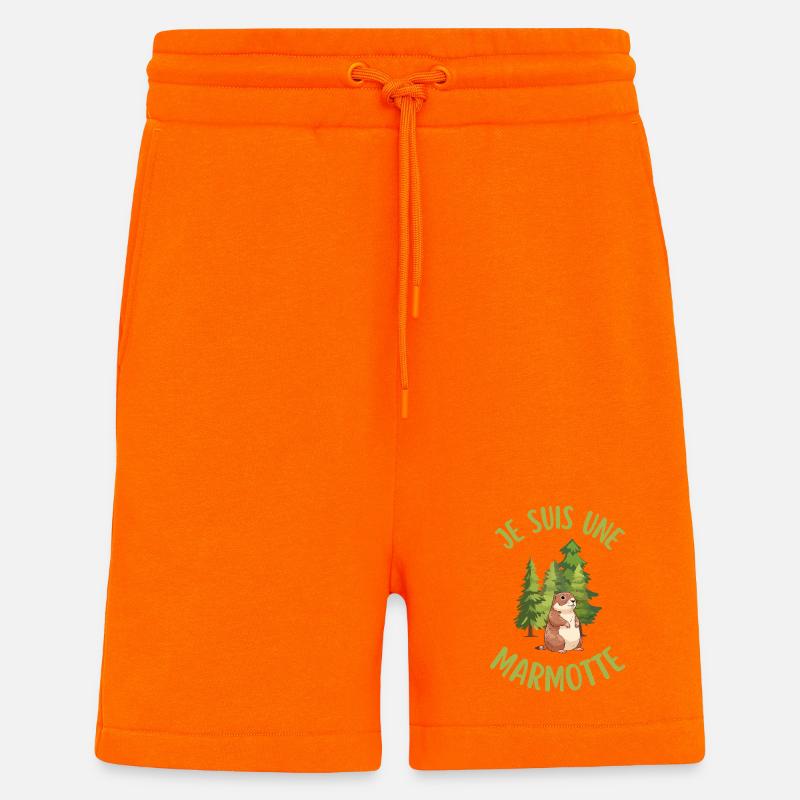 Ich bin ein Murmeltier im Wald - Shorts - made by SPREAD - SUNSET ORANGE