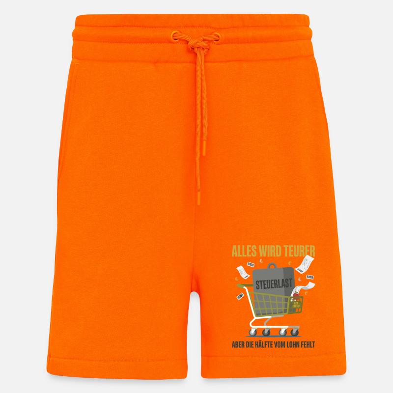 Everything is getting more expensive - Shorts - made by SPREAD - SUNSET ORANGE
