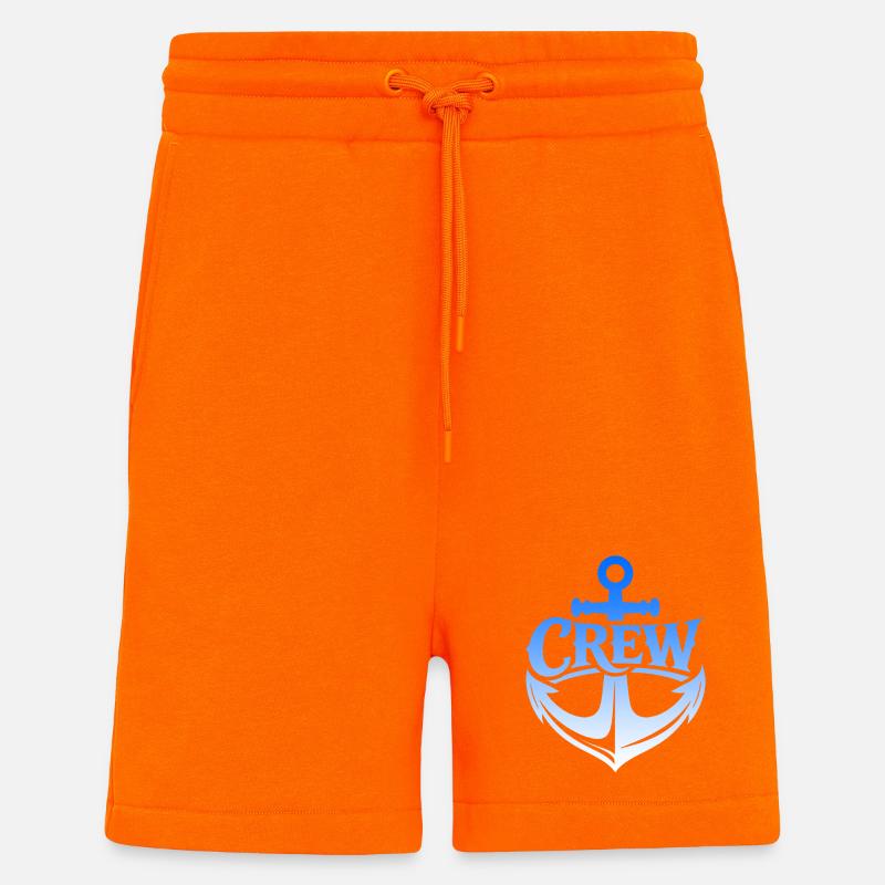 Anker Crew Nautik Emblem - Shorts - made by SPREAD - SUNSET ORANGE