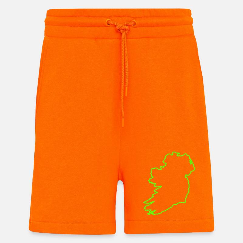 Présentation de l’Irlande - Short bio décontracté fabriqué en UE - SUNSET ORANGE