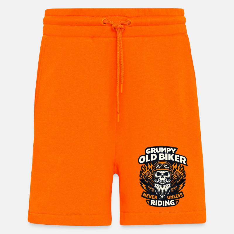 Grumpy old biker - Shorts - made by SPREAD - SUNSET ORANGE