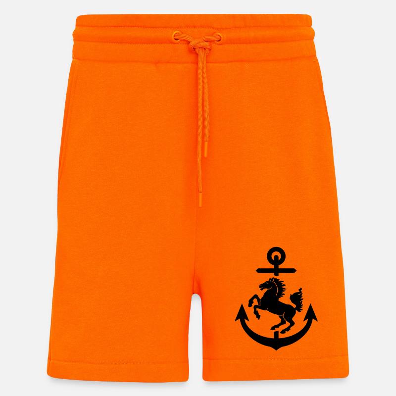Stuttgart Wappen Anker, Stuttgarter - Shorts - made by SPREAD - SUNSET ORANGE