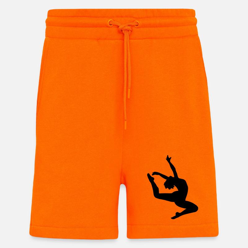 Fille de sauter - Short bio décontracté fabriqué en UE - SUNSET ORANGE