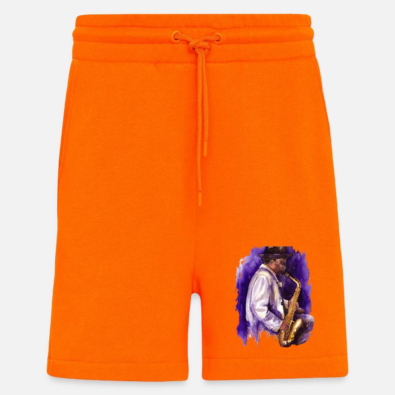 Saxophon - Shorts - made by SPREAD - SUNSET ORANGE