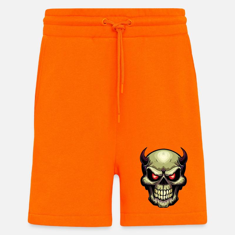 Schädel - Shorts - made by SPREAD - SUNSET ORANGE