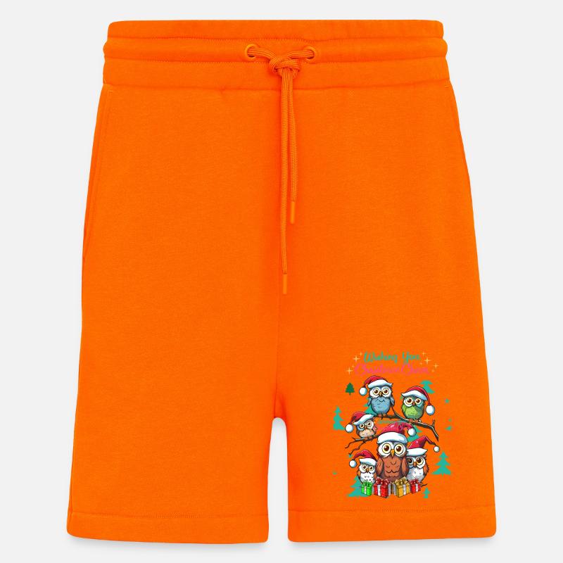 Festliche Eule Weihnachtsstimmung Design - Shorts - made by SPREAD - SUNSET ORANGE