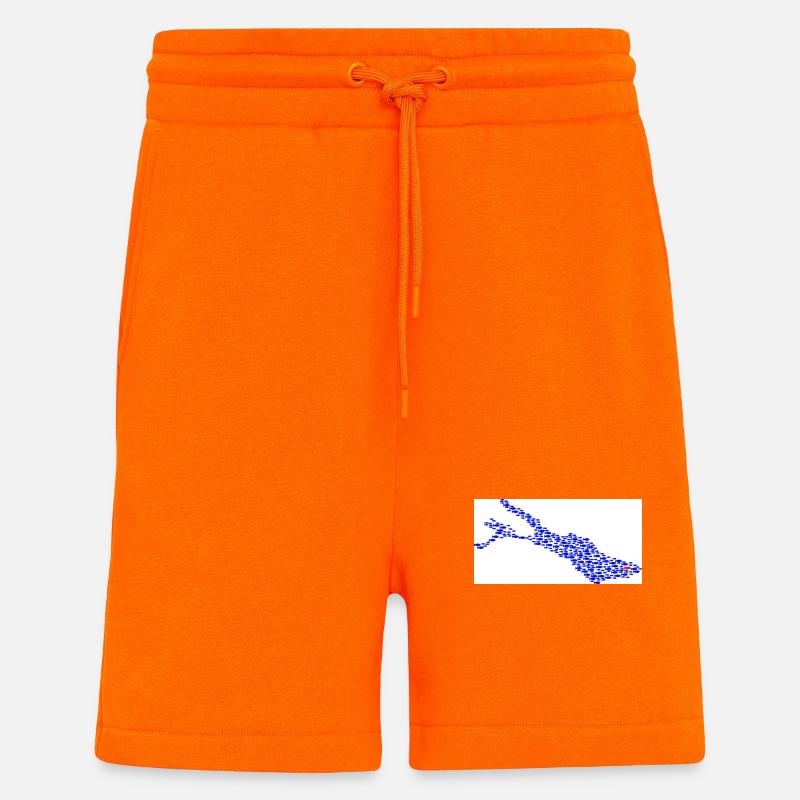 Lake Constance fish - Shorts - made by SPREAD - SUNSET ORANGE