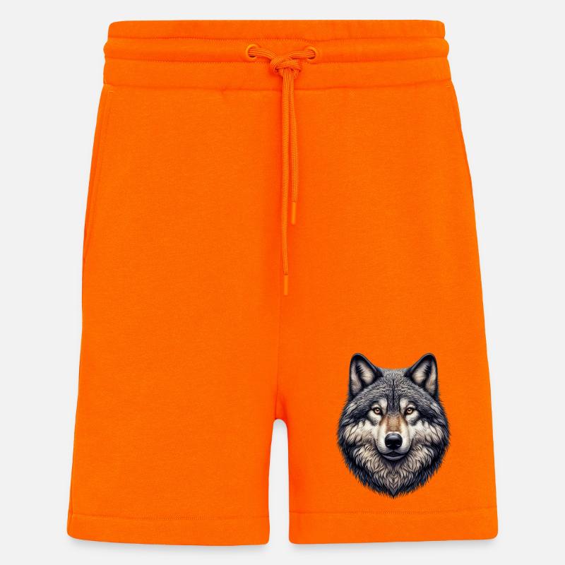 Loup - Short bio décontracté fabriqué en UE - SUNSET ORANGE