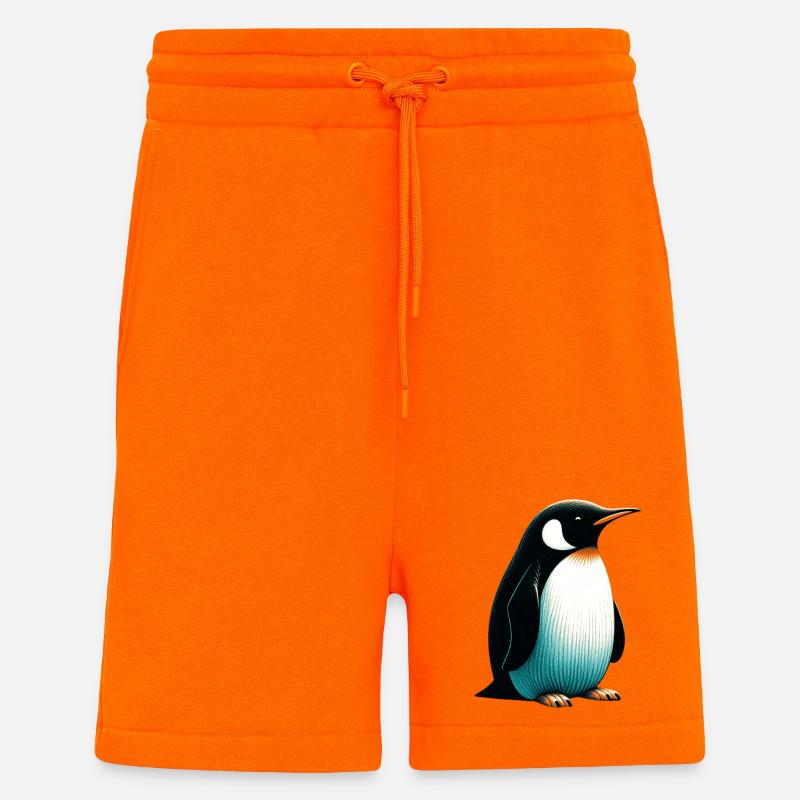 Penguin - Shorts - made by SPREAD - SUNSET ORANGE