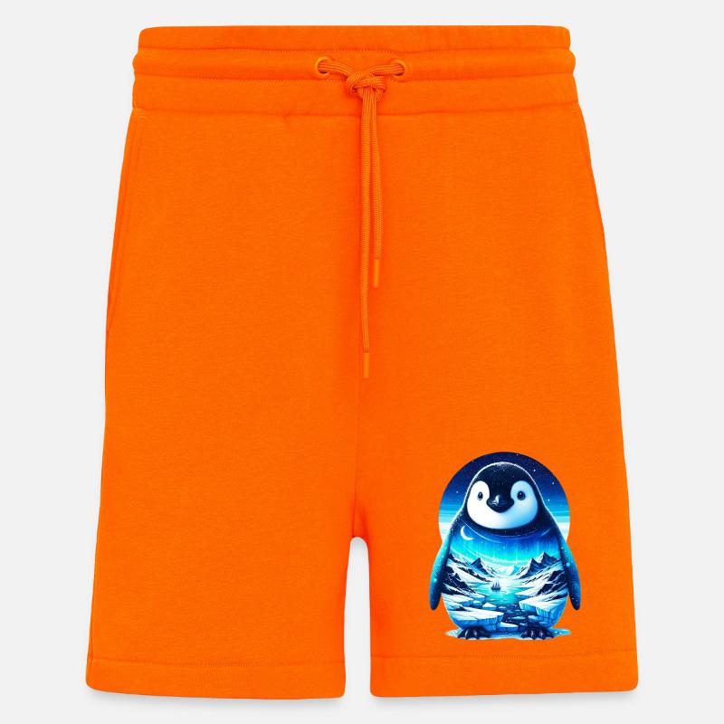 Penguin - Shorts - made by SPREAD - SUNSET ORANGE