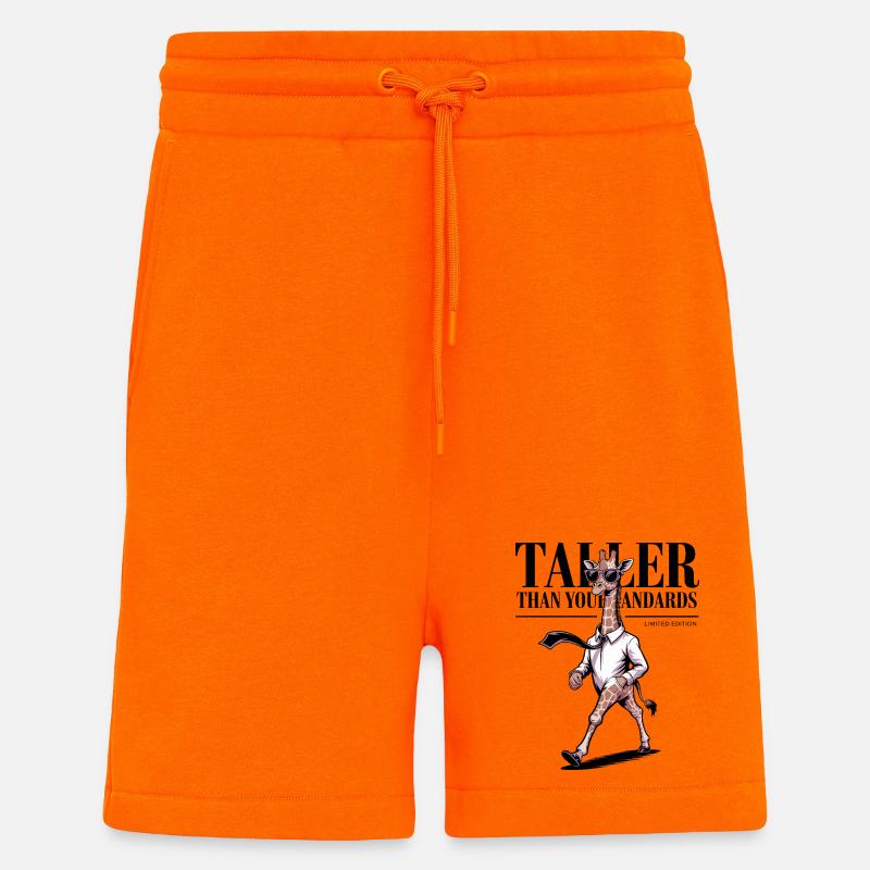 Höher als du erst, Giraffe - Shorts - made by SPREAD - SUNSET ORANGE