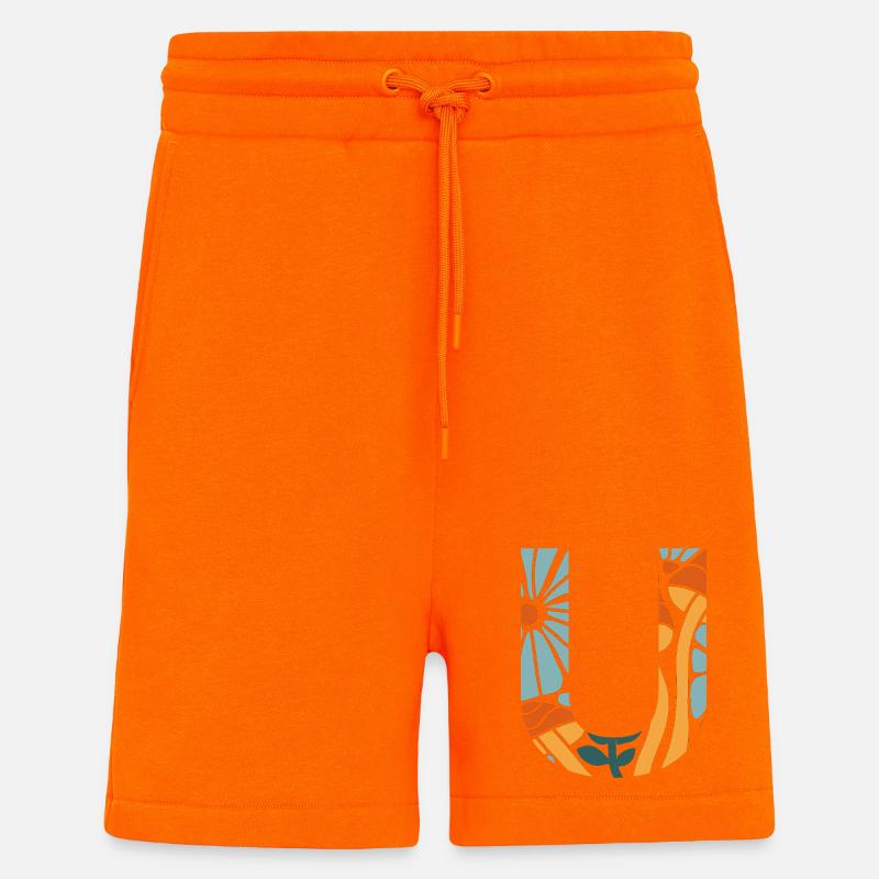 Brief u groovy Blumen Geschenkidee - Shorts - made by SPREAD - SUNSET ORANGE