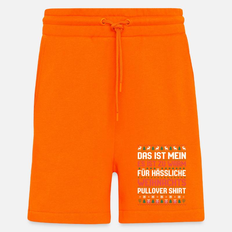 Das ist mein hässlicher Weihnachtspullover - Shorts - made by SPREAD - SUNSET ORANGE