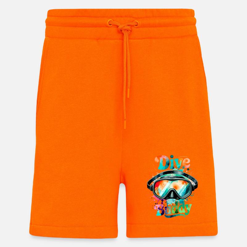 Dive Buddy Taucherbrille - Shorts - made by SPREAD - SUNSET ORANGE