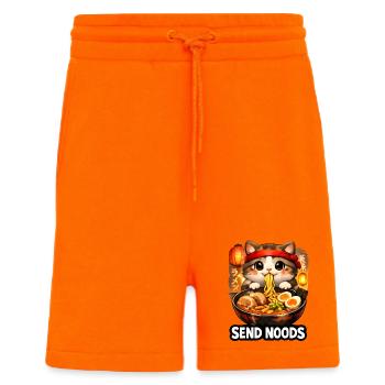 Ramen Cat Send Noods - Shorts - made by SPREAD - SUNSET ORANGE - Front