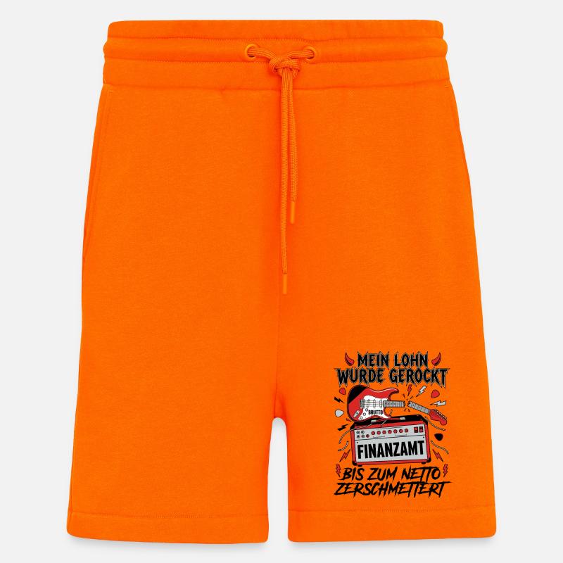 Mon salaire a été ébranlé - Short bio décontracté fabriqué en UE - SUNSET ORANGE