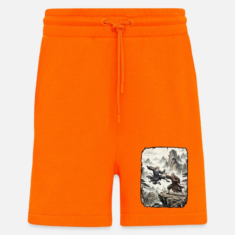 Kung Fu Kampfkunst Tradition - Shorts - made by SPREAD - SUNSET ORANGE