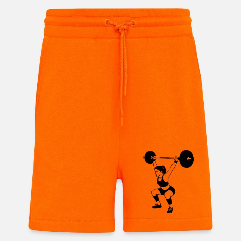 Gewichtheben - Shorts - made by SPREAD - SUNSET ORANGE