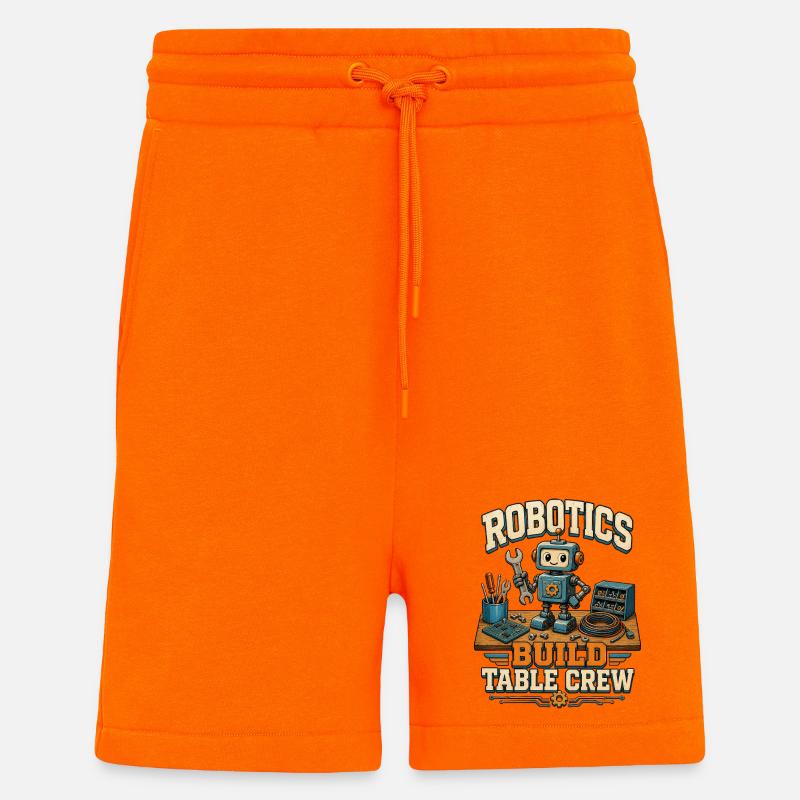ROBOTICS BUILD TABLE CREW - Shorts - made by SPREAD - SUNSET ORANGE