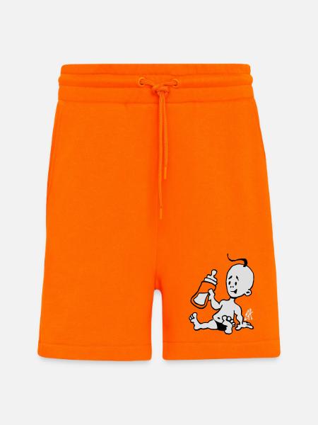 Baby with a milk bottle - Shorts - made by SPREAD - SUNSET ORANGE