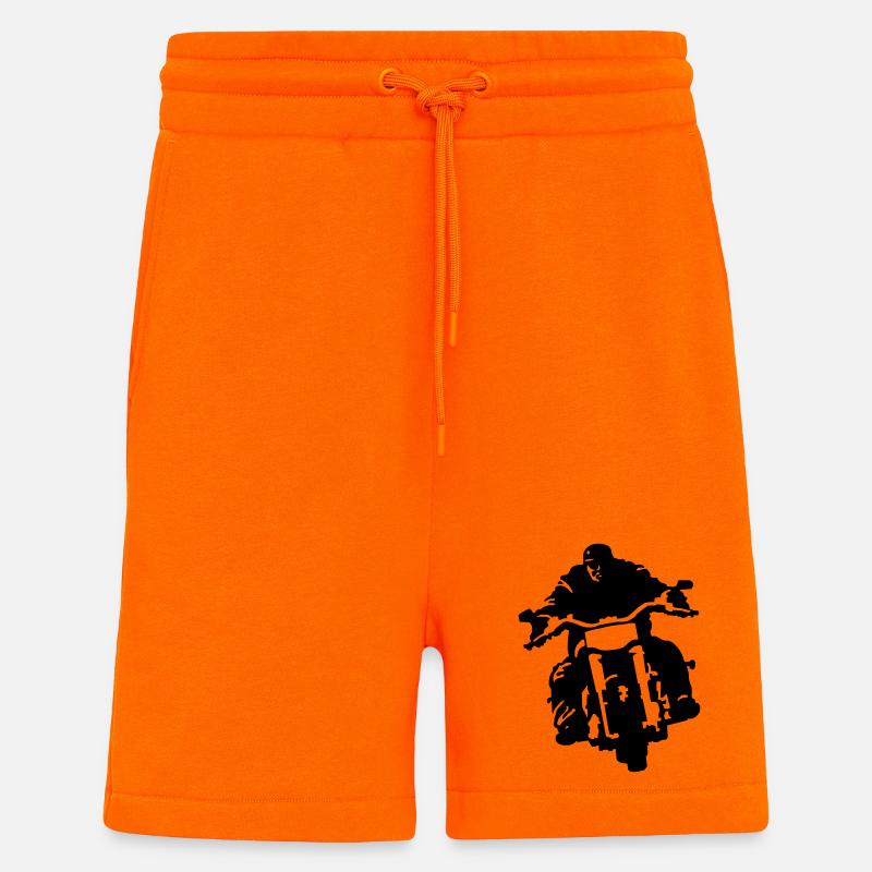 biker - Short bio décontracté fabriqué en UE - SUNSET ORANGE