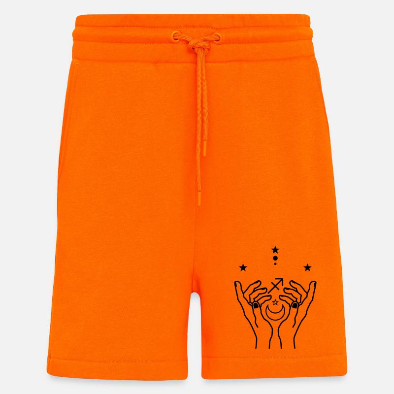 En attente de conception - Short bio décontracté fabriqué en UE - SUNSET ORANGE